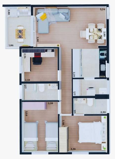 Apartamento, 3 quartos, 68 m² - Foto 15